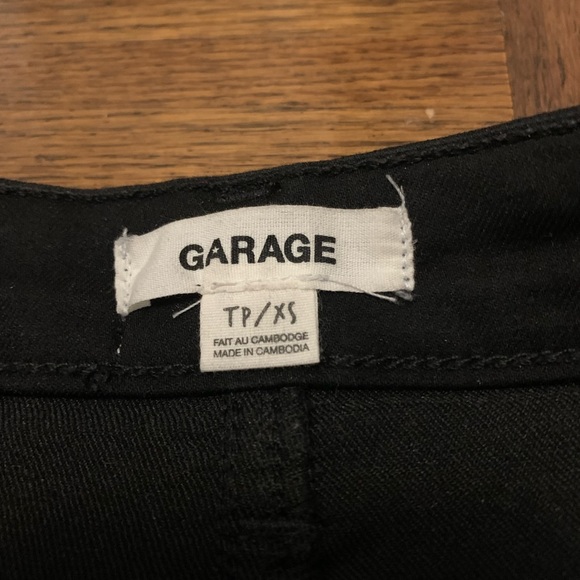 GARAGE Black Denim Mini Skirt XS - Picture 5 of 8